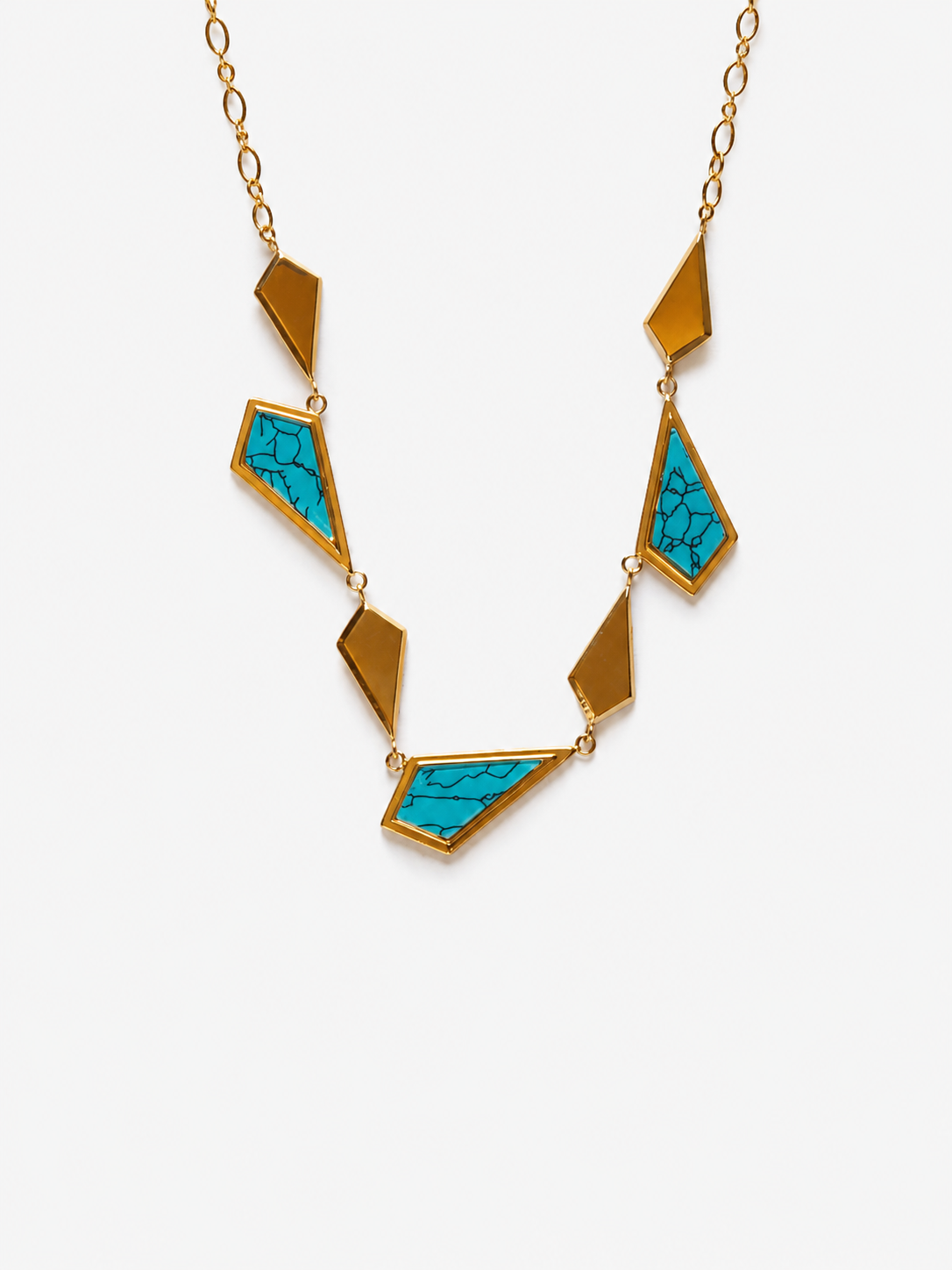 Azure Geometry Necklace